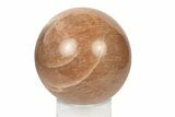 Polished Peach Moonstone Sphere - Madagascar #252025-1